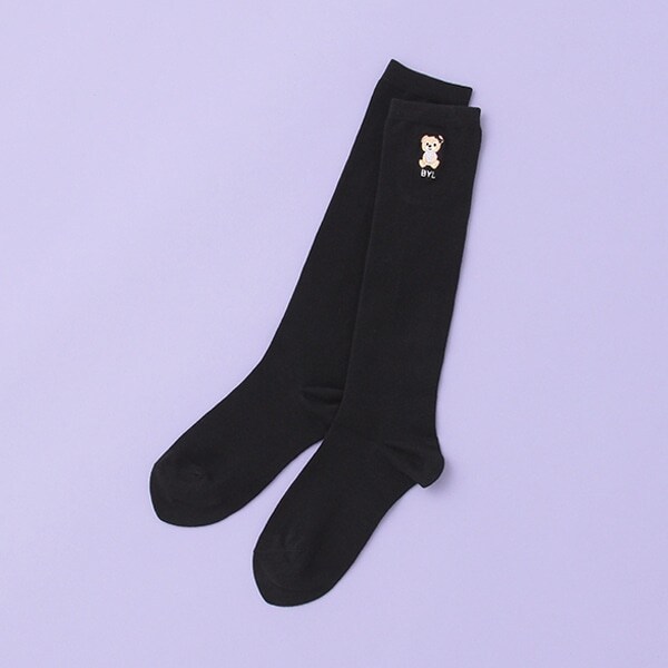 刺しゅうハイソックス【日本製】