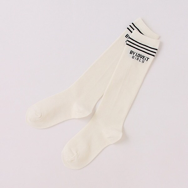 ロゴラインハイソックス【日本製】