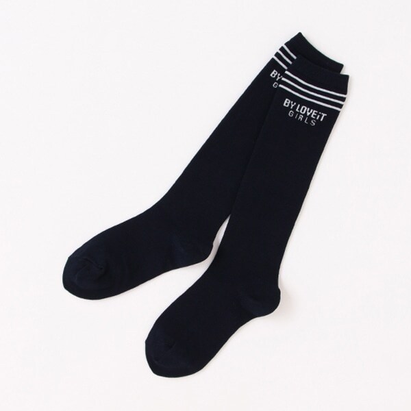 ロゴラインハイソックス【日本製】