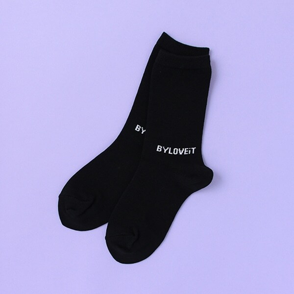 ミニロゴクルー丈ソックス【日本製】