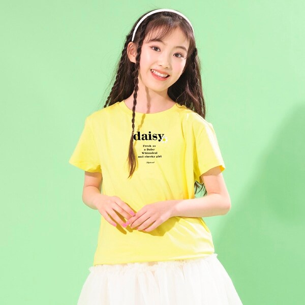 デイジーテキストTシャツ