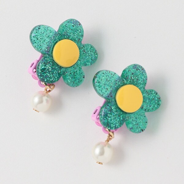 お花イヤリング