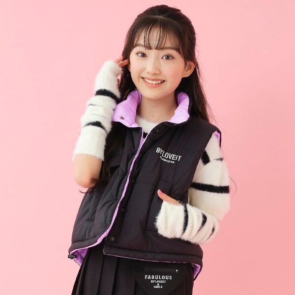 リバーシブルショートベスト