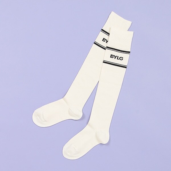 BYLGロゴニーハイソックス【日本製】