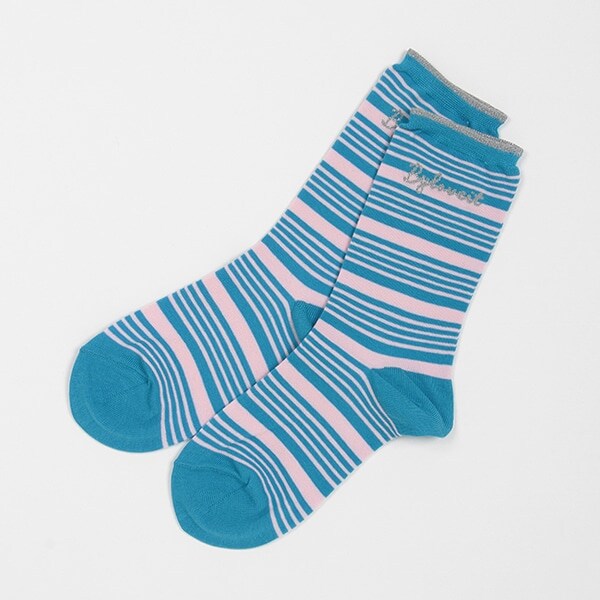 シアーボーダークルーソックス【日本製】