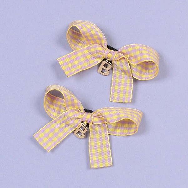 ギンガムリボンクリップ【日本製】