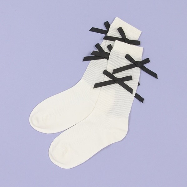 リボンクルーソックス