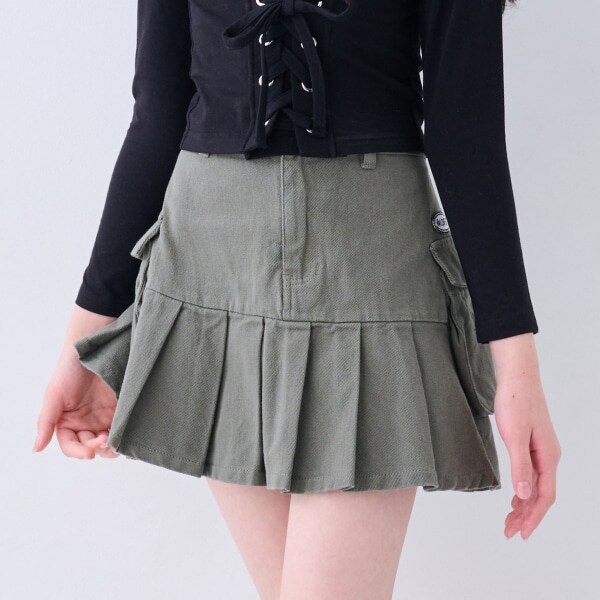 サイドポケティアードスカート