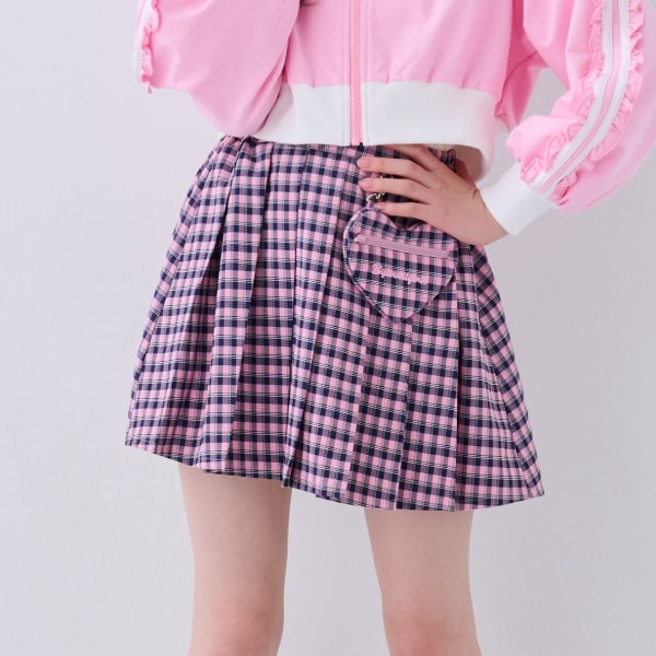 【ニコ☆プチ掲載】ハートポシェット付きスカート