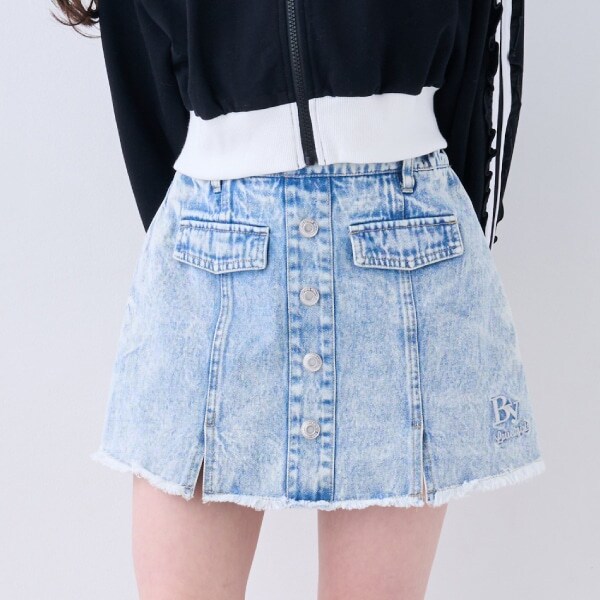 【ニコ☆プチ掲載】フロントボタンスカパン