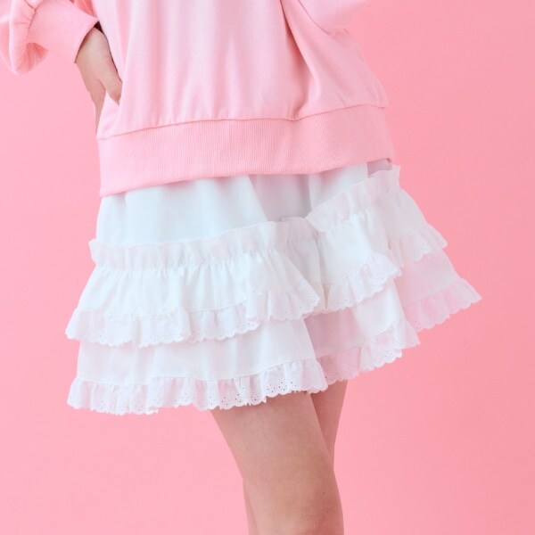 レースフリルスカート