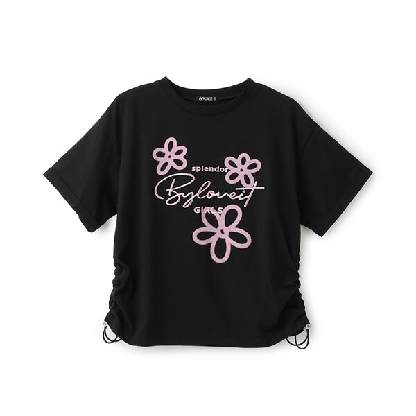 エアブラシフラワーTシャツ