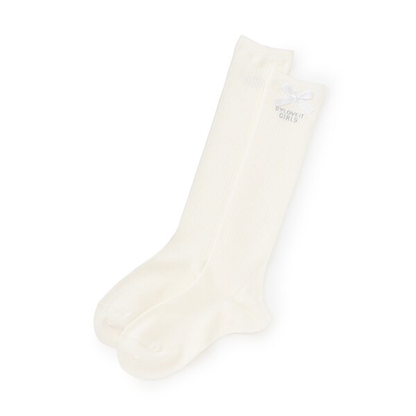 リボンつきハイソックス