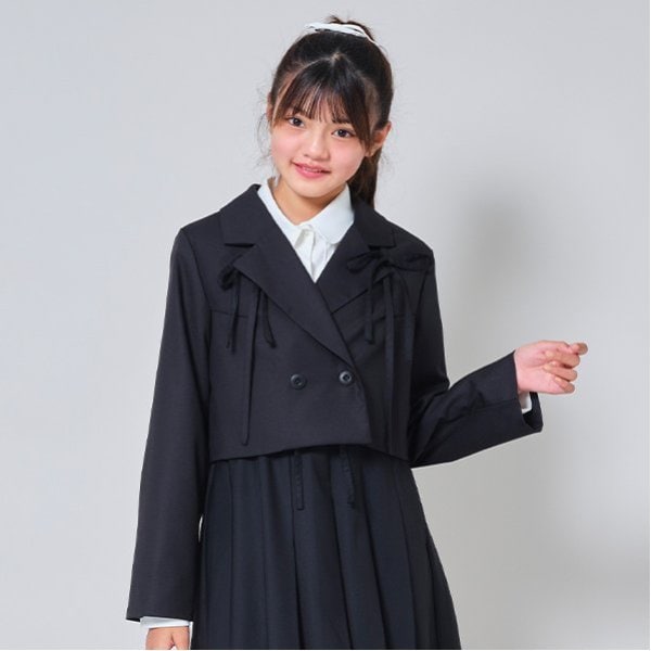 リボンつきショートジャケット