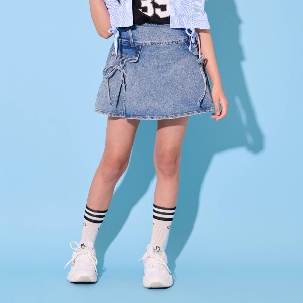 【ニコ☆プチ掲載】ポケットリボンスカート