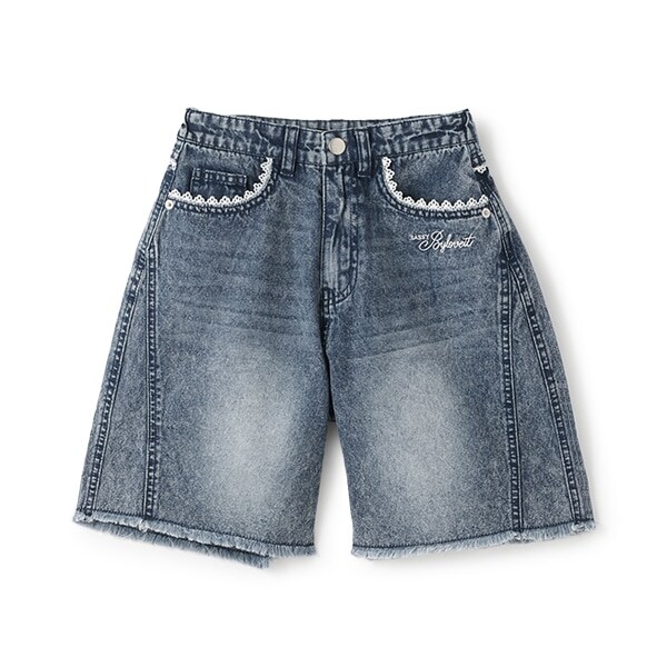 【Cuugal掲載】レース付きハーフパンツ