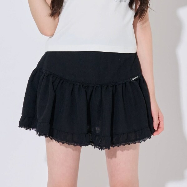 【ニコ☆プチ掲載】【大好評につき再入荷】ティアードスカート