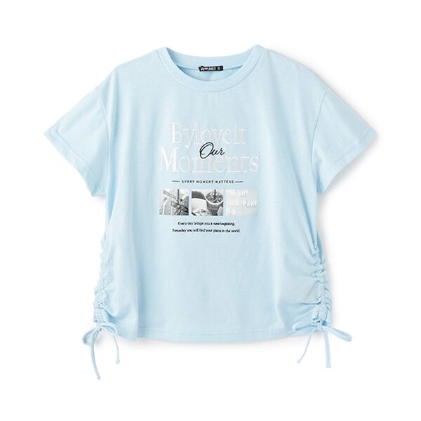 【大好評につき再入荷】【ニコ☆プチ掲載】フォトプリントフレンチTシャツ