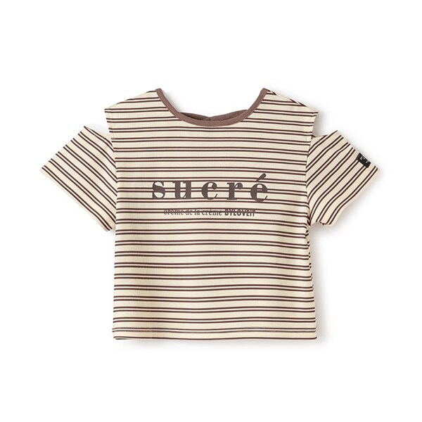 クロップド丈Tシャツ