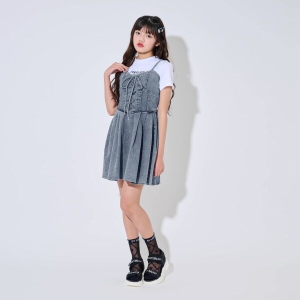 【ニコ☆プチ・Cuugal掲載】レースアップワンピース
