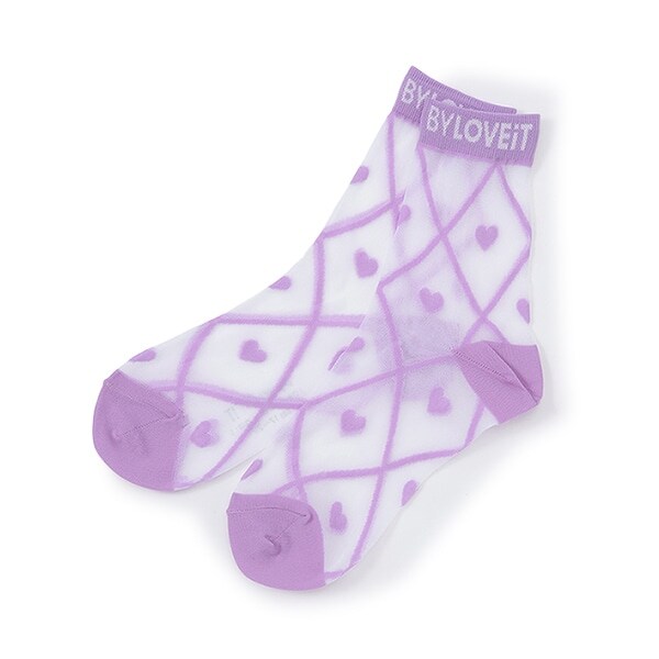 シアーハートクルーソックス