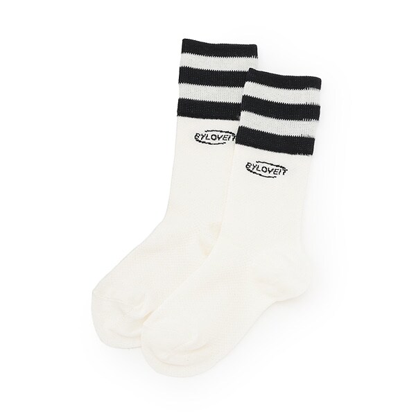 メッシュラインクルーソックス