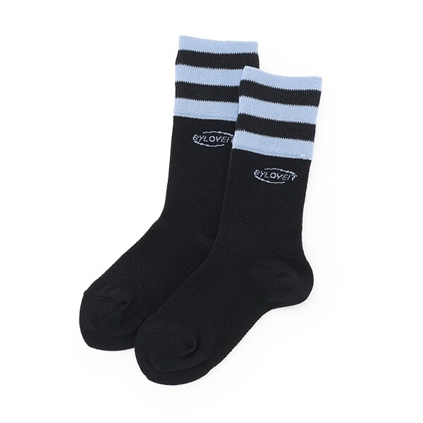 メッシュラインクルーソックス