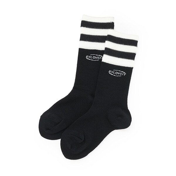 メッシュラインクルーソックス