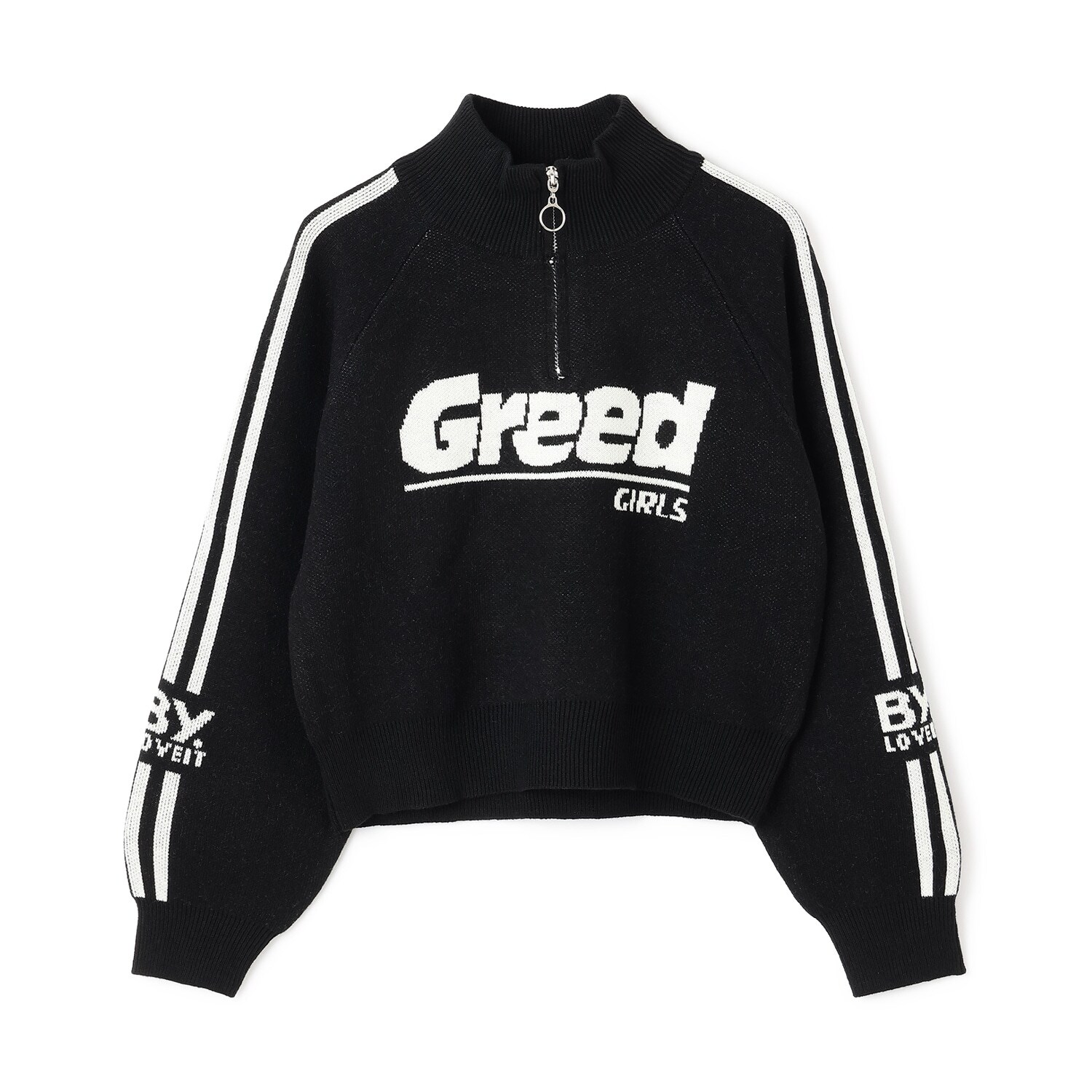 ハーフジップニット