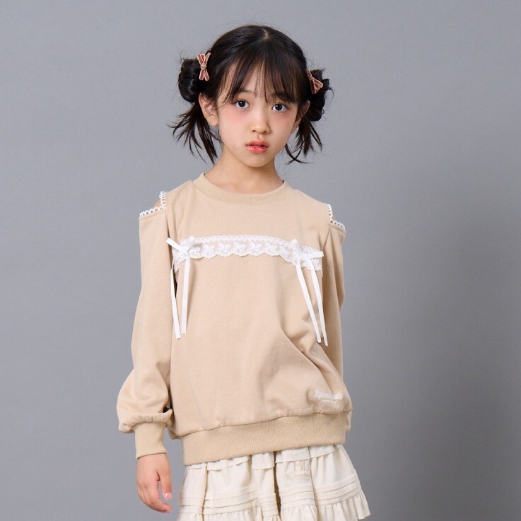 肩スリットプルオーバー