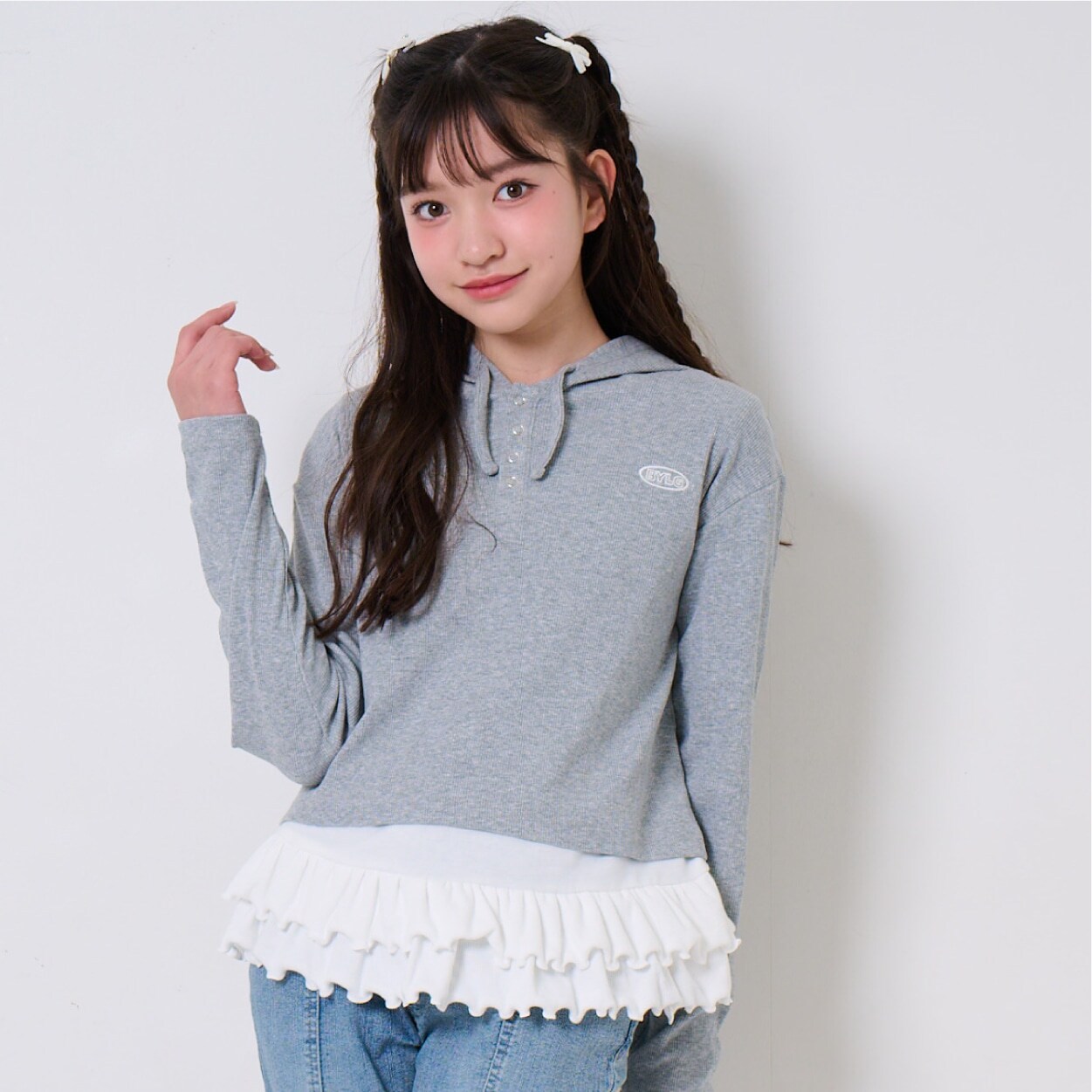 フリルタンクつきプルオーバー