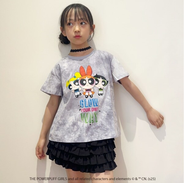 【The Powerpuff Girls】タイダイ風ルーズTシャツ