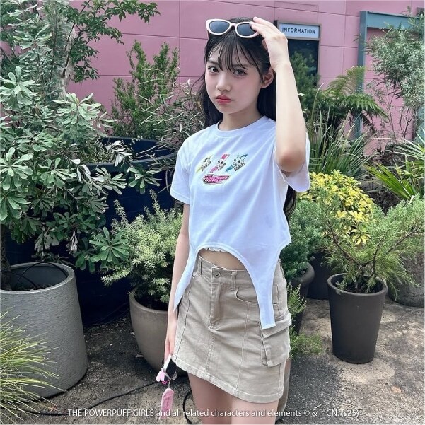 【The Powerpuff Girls】ガーターTシャツ（接触冷感）