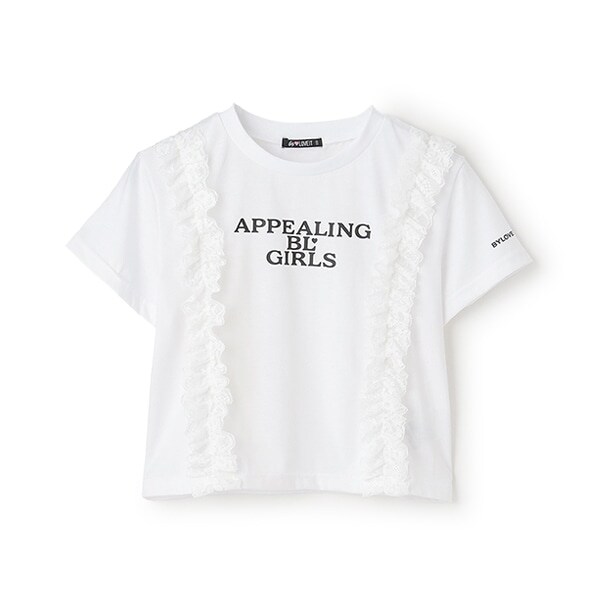 【Cuugal8月号掲載】【接触冷感】フロントレースTシャツ