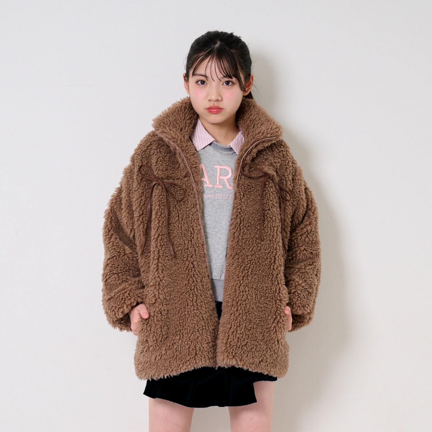 リボンポイントファーブルゾン