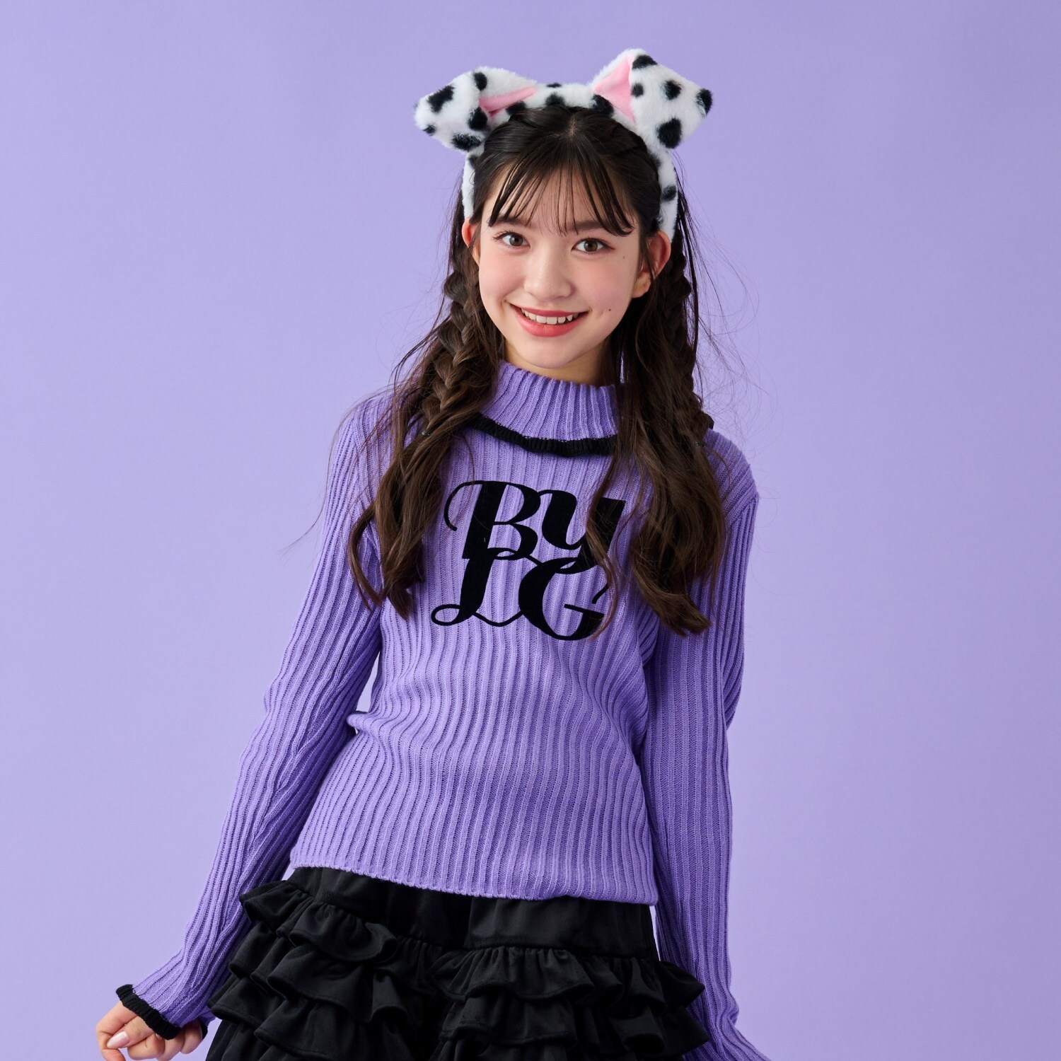 ロゴ刺しゅうテレコニット