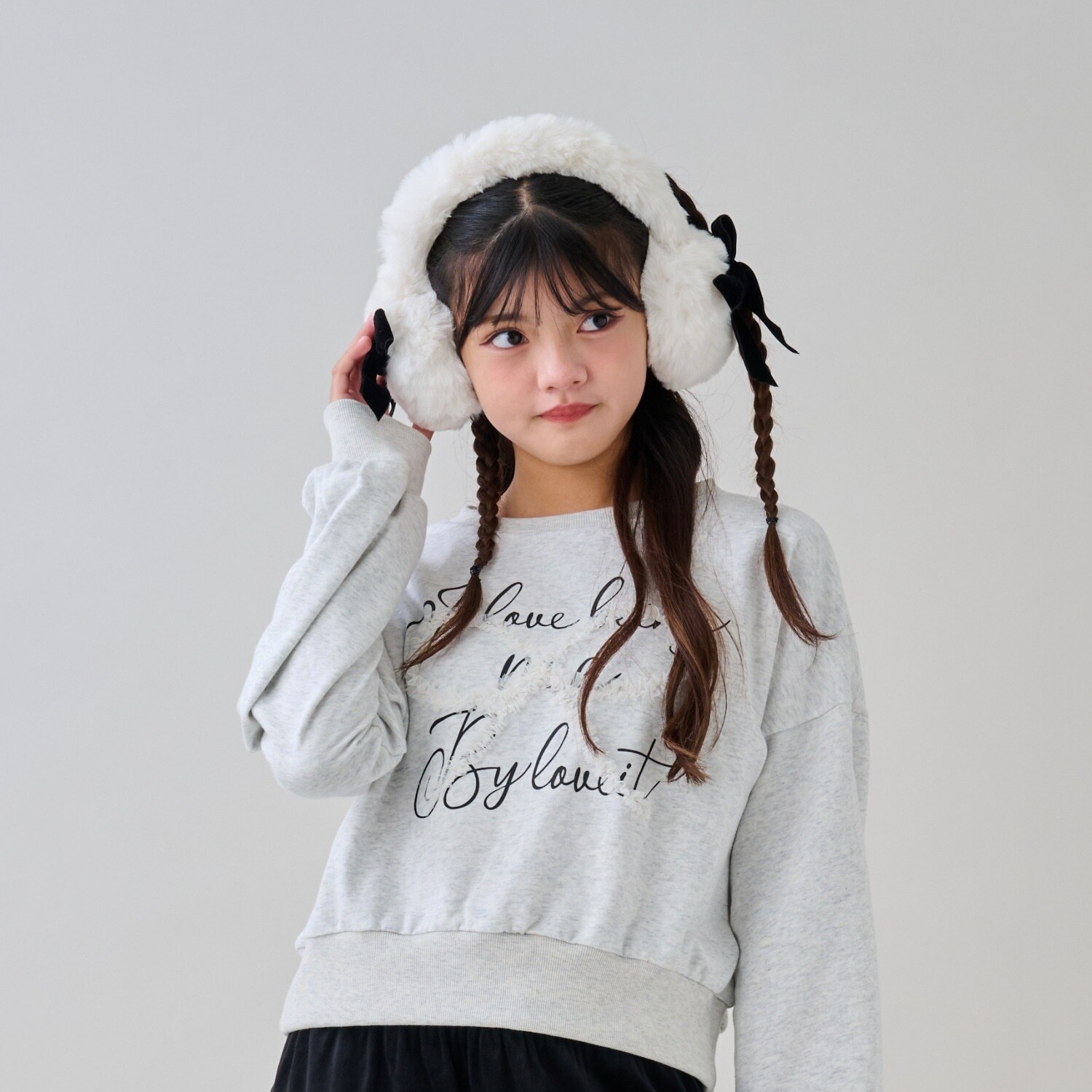 チュールリボンプルオーバー