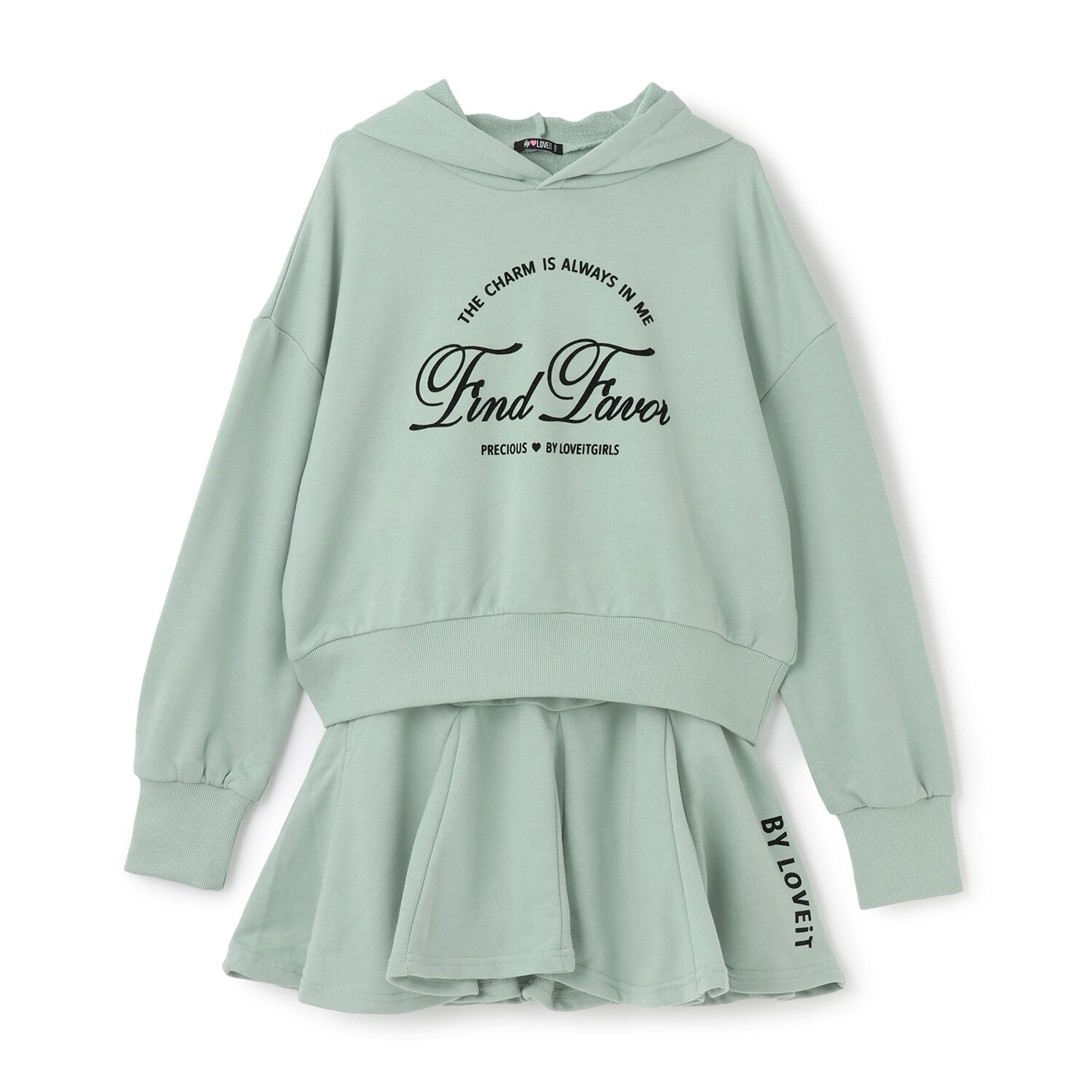 フーディ&スカートセット