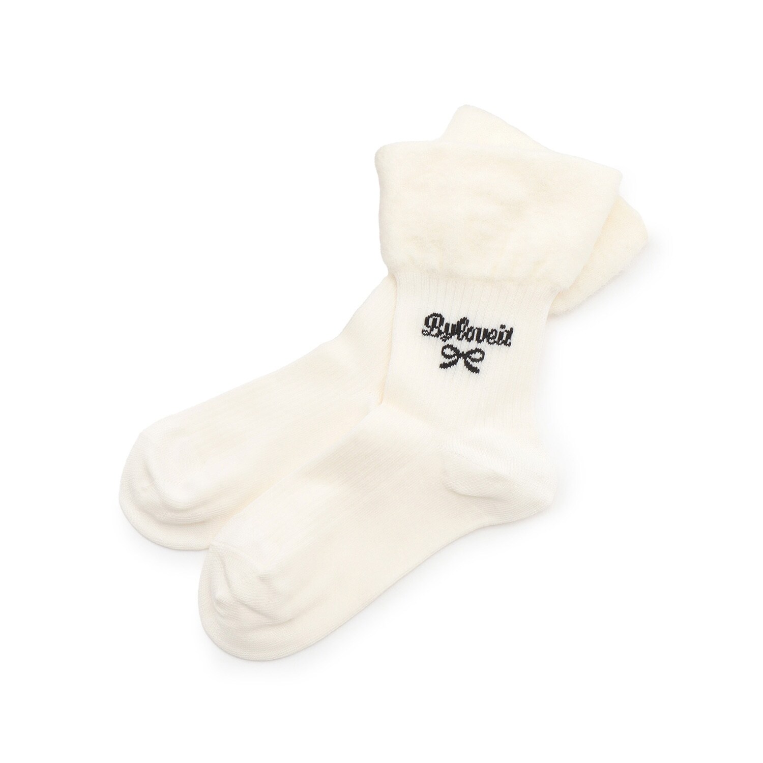 部分シャギークルーソックス