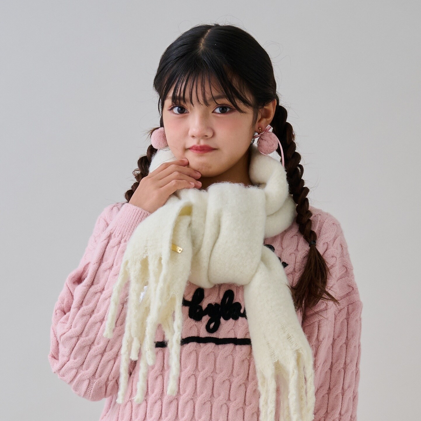 リサイクル糸大判マフラー