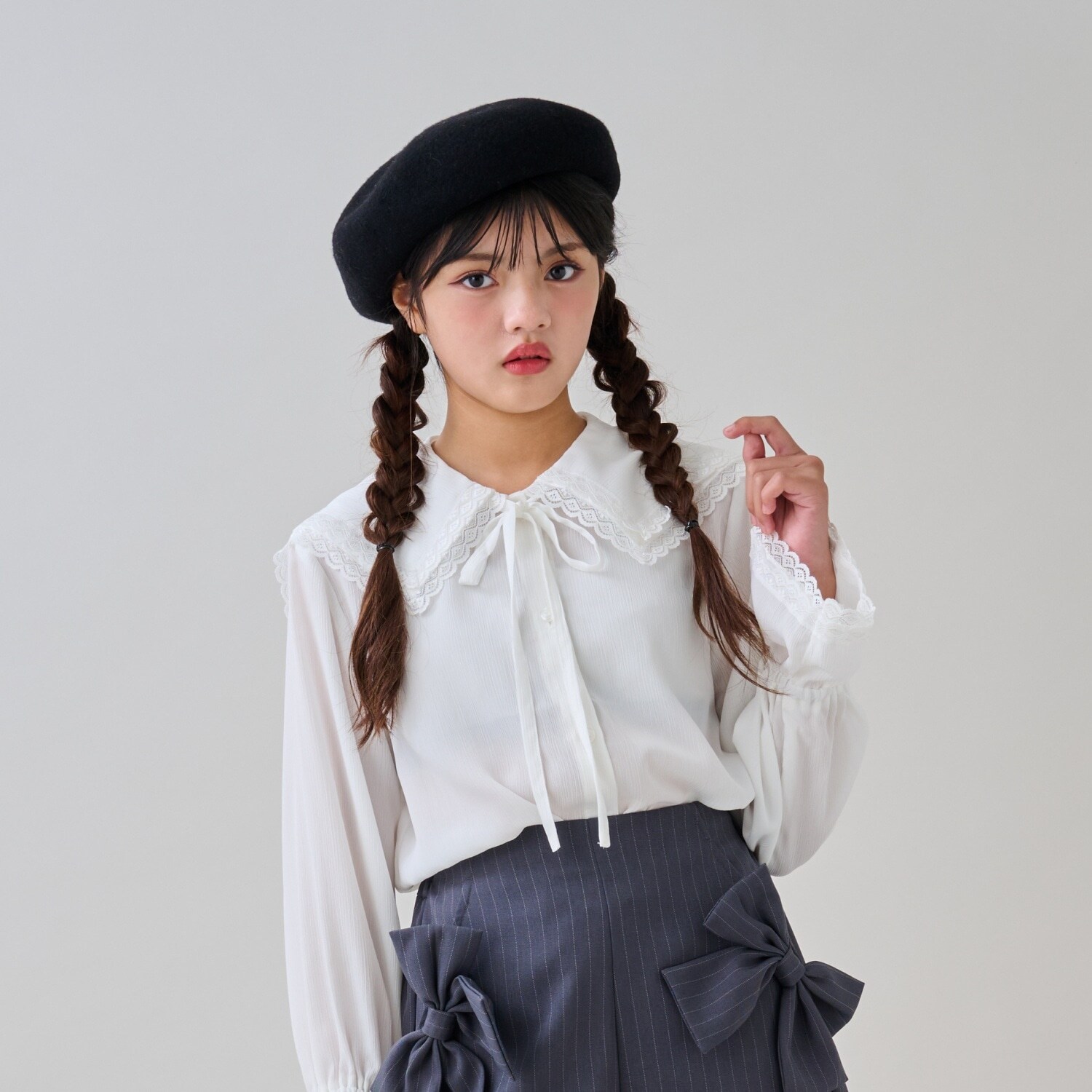 【卒服】Ｗセーラーカラーブラウス
