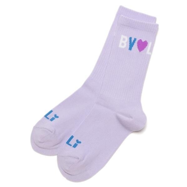 配色ロゴ入りクルーソックス