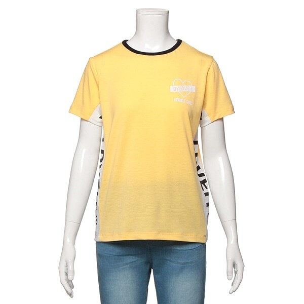 サイドロゴ配色クルーネックTシャツ