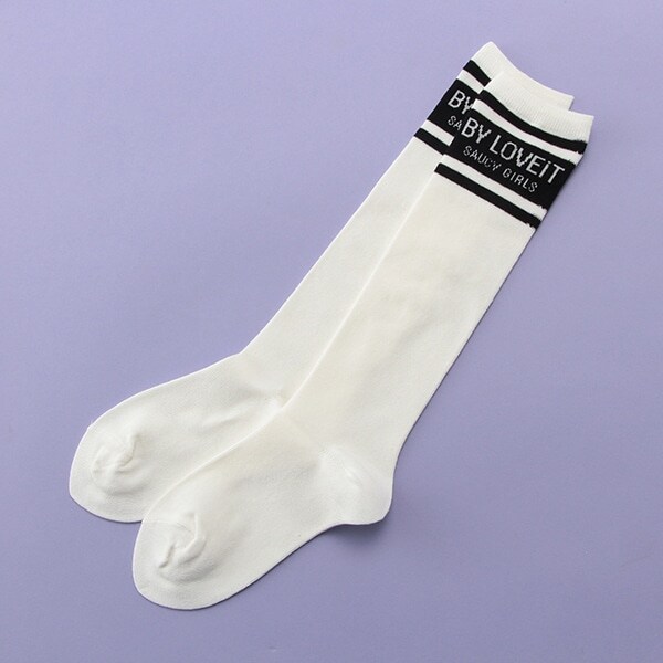 ロゴラインハイソックス