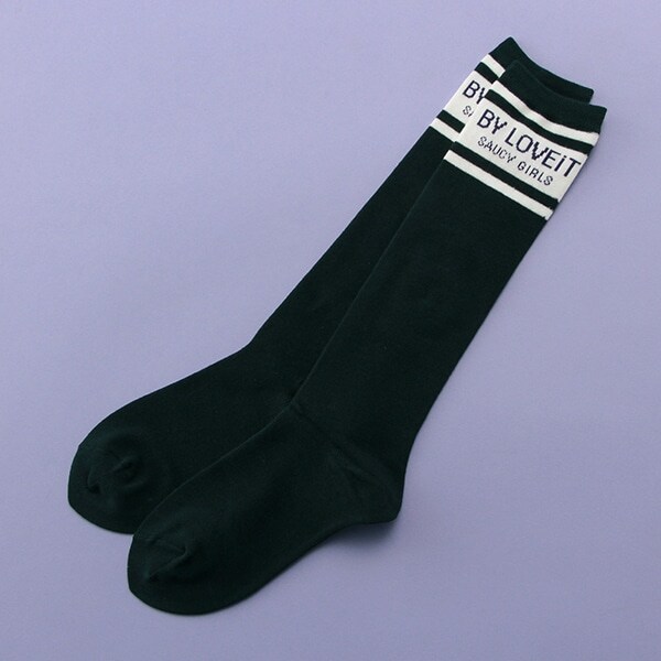 ロゴラインハイソックス