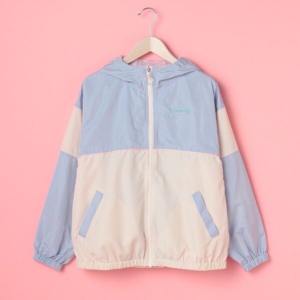 【撥水】 ポケッタブル配色切り替えブルゾン