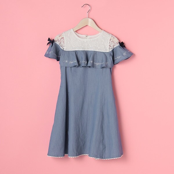 ヨークレースフリルワンピース