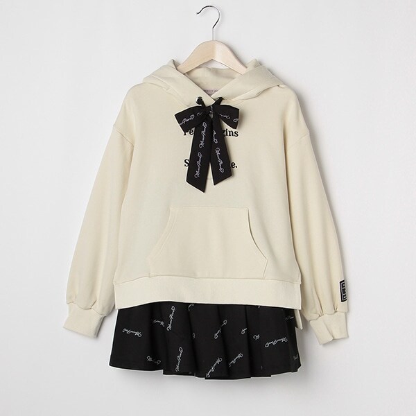 【リピート】【直営店で取り扱い無し】ロゴリボンパーカ・スカパンセット