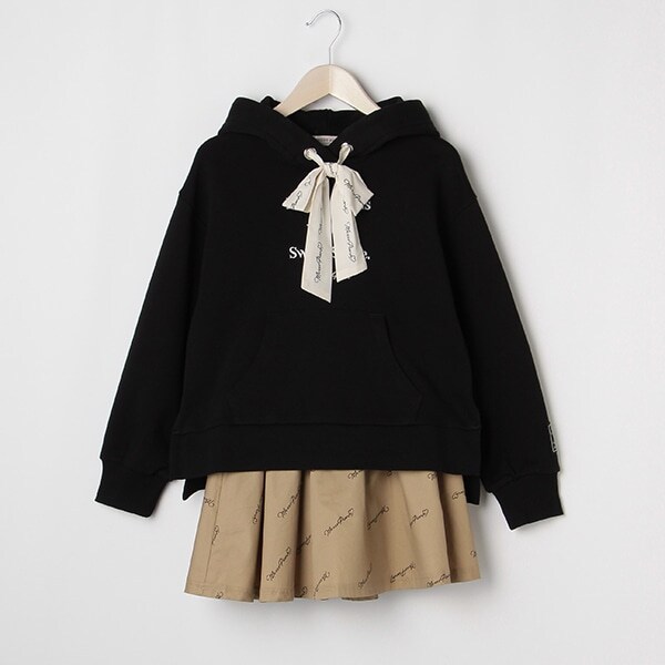 【リピート】【直営店で取り扱い無し】ロゴリボンパーカ・スカパンセット