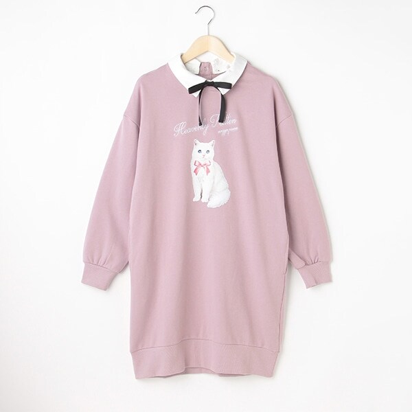 【リピート】【直営店で取り扱い無し】衿つきカットワンピ